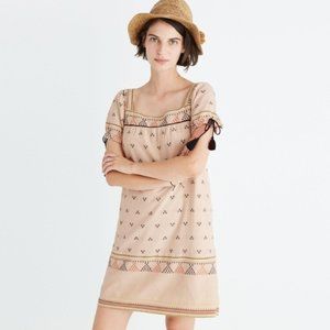NWT Madewell Triangle Jacquard Shift Dress Size S